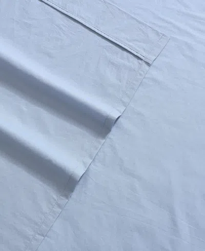 Calvin Klein Closeout!  Washed Cotton Percale 4-pc. Sheet Set, King In Chambray Blue
