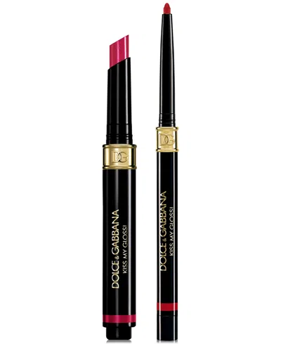 Dolce & Gabbana 2-pc. Kiss My Gloss! 4d Gloss Stick & Lip Liner Set In 05 Pout - Classic Red Liner And Soft Red