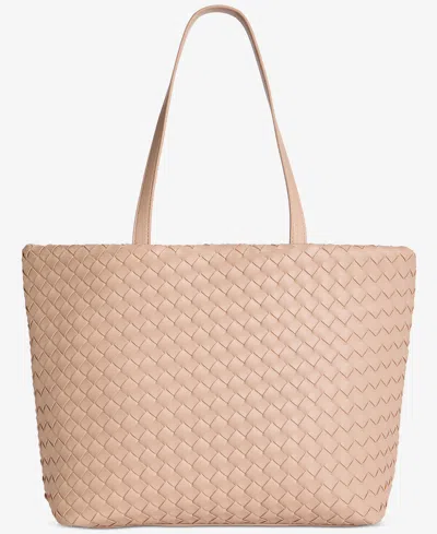 On 34th Extra-large Woven Tote, Exclusively At Macy's In Chai