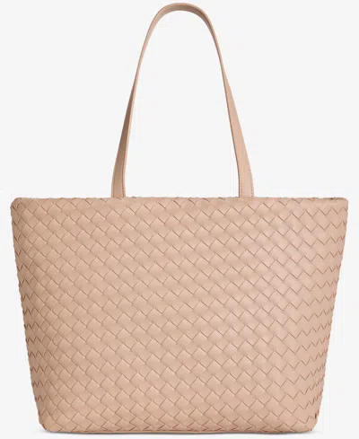 On 34th Extra-large Woven Tote, Exclusively At Macy's In Chai