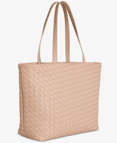 On 34th Extra-large Woven Tote, Exclusively At Macy's In Chai