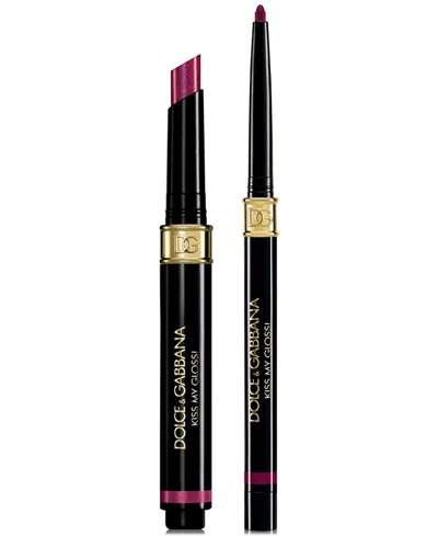 Dolce & Gabbana 2-pc. Kiss My Gloss! 4d Gloss Stick & Lip Liner Set In 06 Bite - Rich Berry Liner And Berry Per