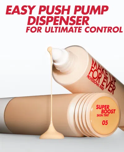 Make Up For Ever Super Boost Lightweight Moisturizing Skin Tint With Hyaluronic & Polyglutamic Acids, 1 Oz. In 01 - For Very Fair To Light Skin With Ne