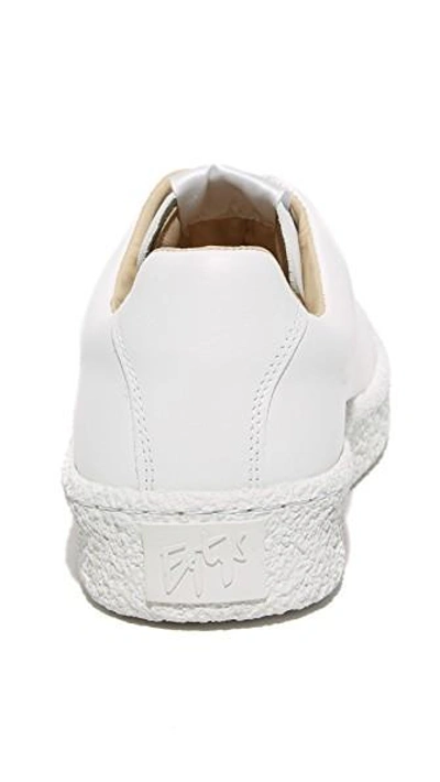 Shop Eytys Ace Leather Sneakers In White