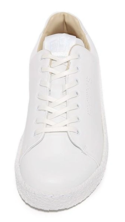 Shop Eytys Ace Leather Sneakers In White