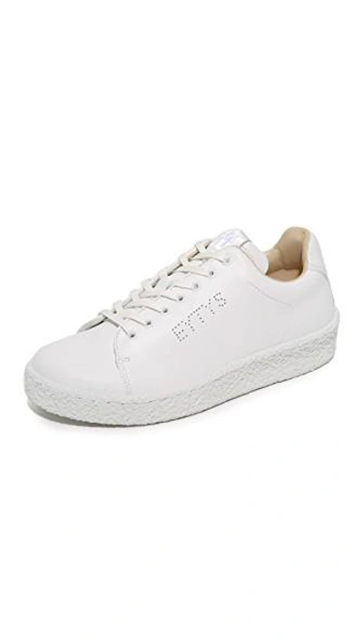 Shop Eytys Ace Leather Sneakers In White