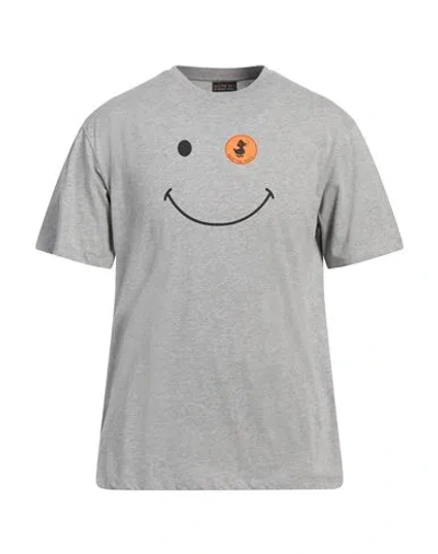 Save The Duck Man T-shirt Light Grey Size Xl Organic Cotton In Grey