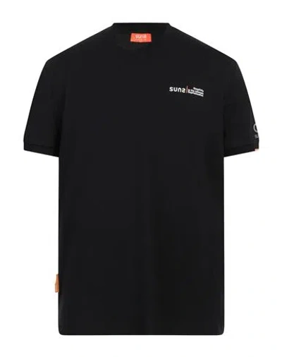 Suns Boards Man T-shirt Black Size 3xl Cotton, Elastane In Black