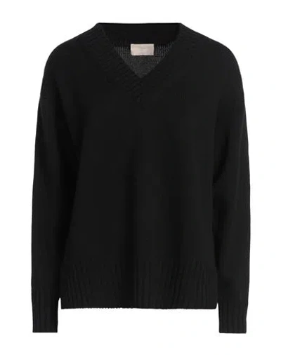 Drumohr Woman Sweater Black Size S Merino Wool In Black