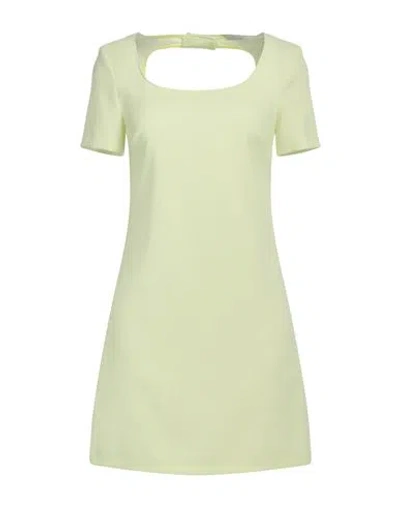 Patrizia Pepe Cut-out Short-sleeve Mini Dress In Green
