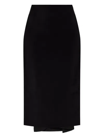 Jacquemus Floor-length Viscose Blend Skirt In Black