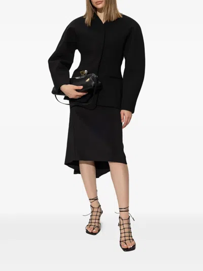 Jacquemus Floor-length Viscose Blend Skirt In Black