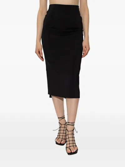 Jacquemus Floor-length Viscose Blend Skirt In Black