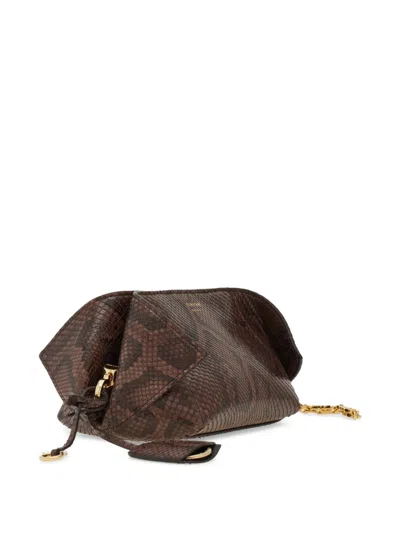 Ferragamo Foldable Clutch Bag In Multi