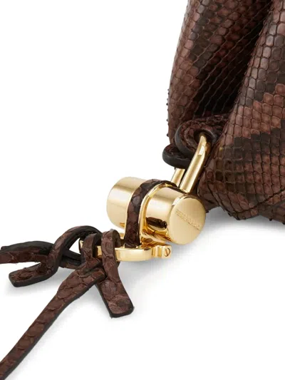 Ferragamo Foldable Clutch Bag In Multi