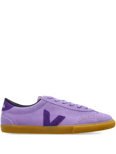 Veja Volley Sneakers In Viola Suede In Purple