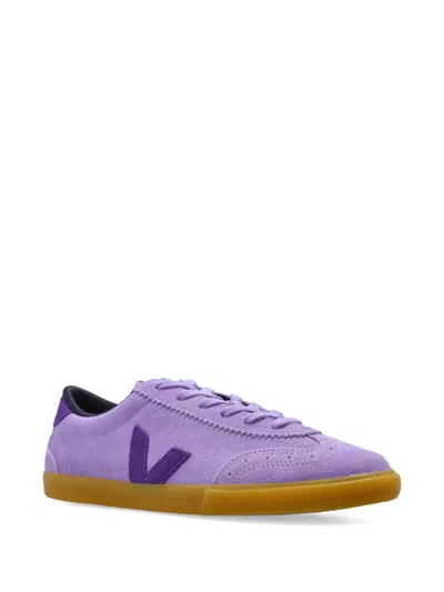 Veja Volley Sneakers In Viola Suede In Purple