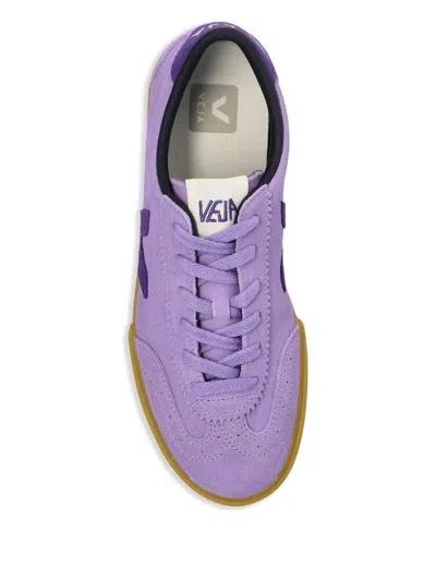 Veja Volley Sneakers In Viola Suede In Purple