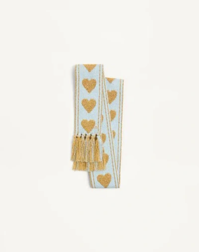Valentino Metallic-detail Antibes Scarf In Multi