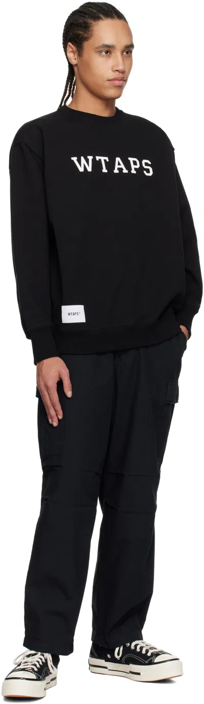 Wtaps Men S Academy Crewneck Sweatshirt In Black