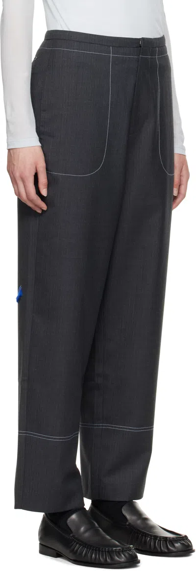 Ader Error Gray Slacks Product. 81 Trousers In Grey
