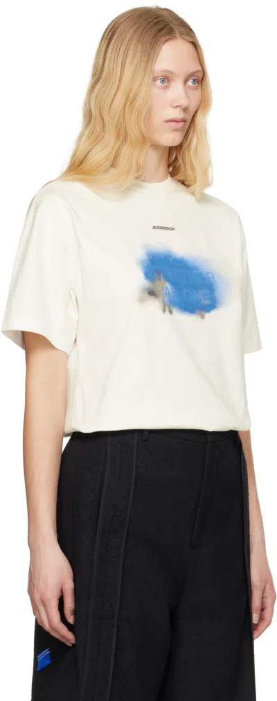 Ader Error Off-white 0106 T-shirt In Off White
