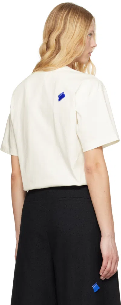 Ader Error Off-white 0106 T-shirt In Off White