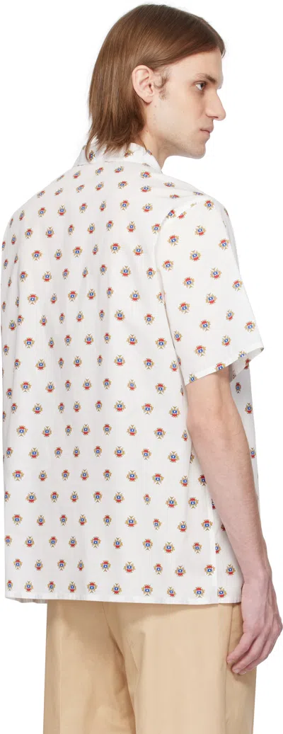 Bally White Printed Shirt In Multibone