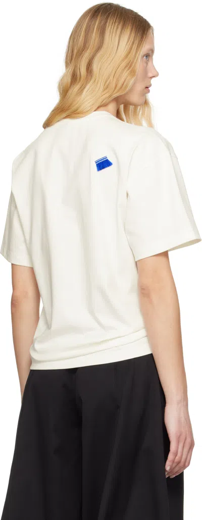 Ader Error Off-white 0114 T-shirt In Off White