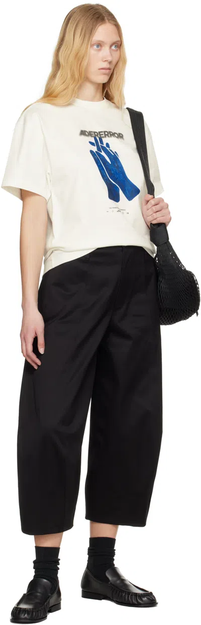 Ader Error Off-white 0114 T-shirt In Off White