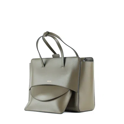 Hidesins Moss Leather Bag Flap L In Green