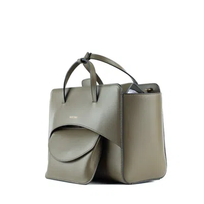 Hidesins Moss Leather Bag Flap L In Green