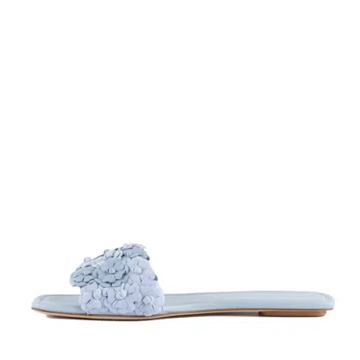 Stuart Weitzman Meadow Slide Heavenly In Blue