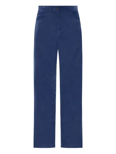 The Row Tarley Straight-leg Trousers In Washed Blue