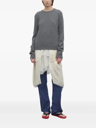 The Row Tarley Straight-leg Trousers In Washed Blue