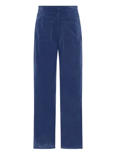 The Row Tarley Straight-leg Trousers In Washed Blue