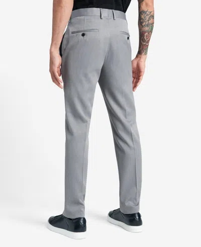 Reaction Kenneth Cole Slim-fit Stretch Dress Pant In Heather Grey