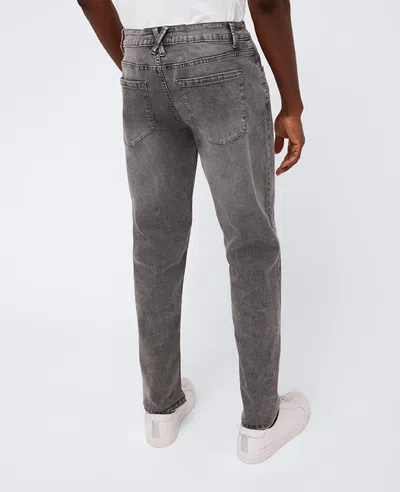Kenneth Cole Slim-fit Recycled Stretch Denim Jeans In Lehr - Acid Wash Grey