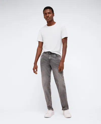 Kenneth Cole Slim-fit Recycled Stretch Denim Jeans In Lehr - Acid Wash Grey
