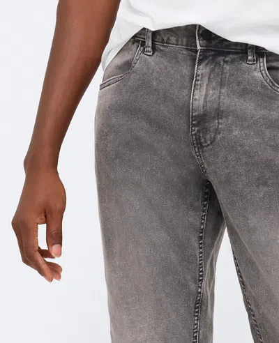 Kenneth Cole Slim-fit Recycled Stretch Denim Jeans In Lehr - Acid Wash Grey