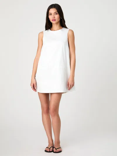 French Connection Sleeveless Shift Minidress In Cream