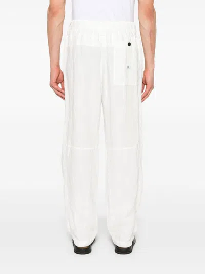 C.p. Company Trousers In White
