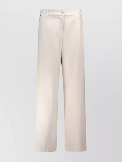 S Max Mara Wide Wool Trousers With Pockets And Loops