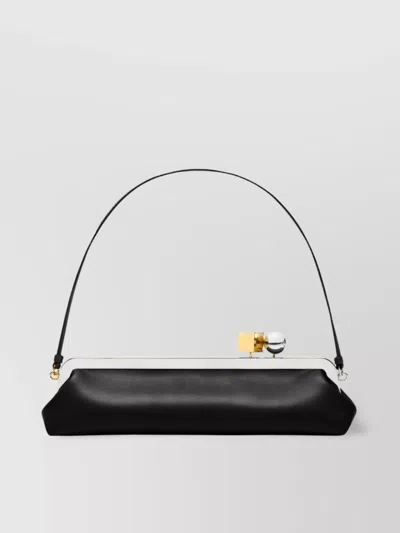 Jacquemus Rectangular Silhouette Clutch Bag With Top Handle