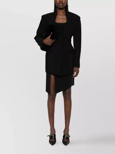 Mugler Tailored Jacket With Structured Shoulders
