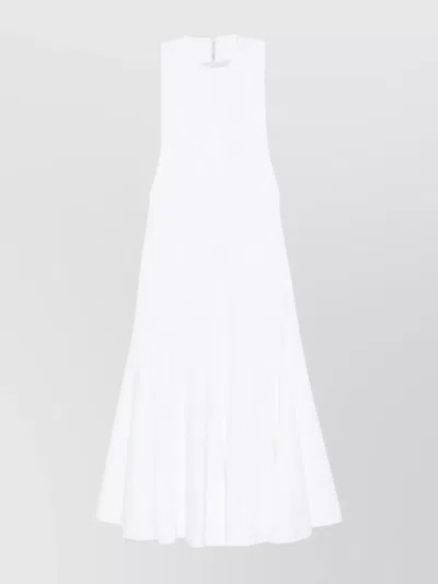 Jacquemus Knee Length Dress Flared Skirt In White
