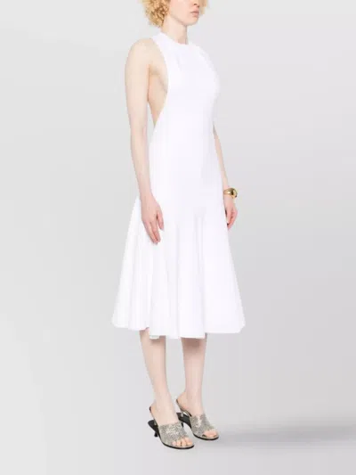 Jacquemus Knee Length Dress Flared Skirt In White