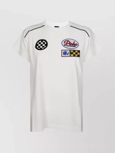 Pinko Short Sleeve T-shirt With Colorful Patches