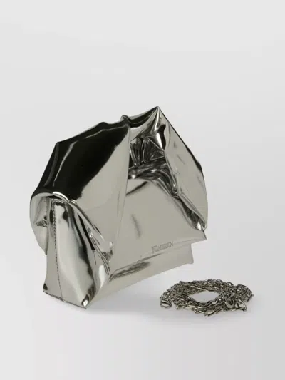 Jw Anderson Small Twister Crossbody Bag In Silver