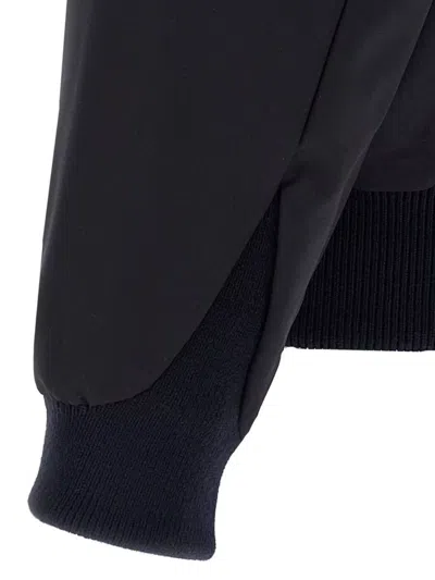 Fear Of God High-necked Jacket With Ribbed Cuffs And Hem In Blue